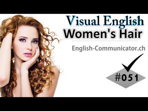 #051 Visual English Language Learning Practical Vocabulary Women's Hair Barber Salon Beutician Beuty